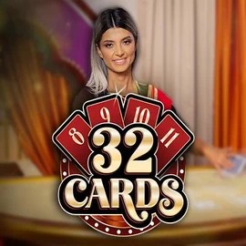 32 Cards slot logo by Ezugi at Spinko Casino
